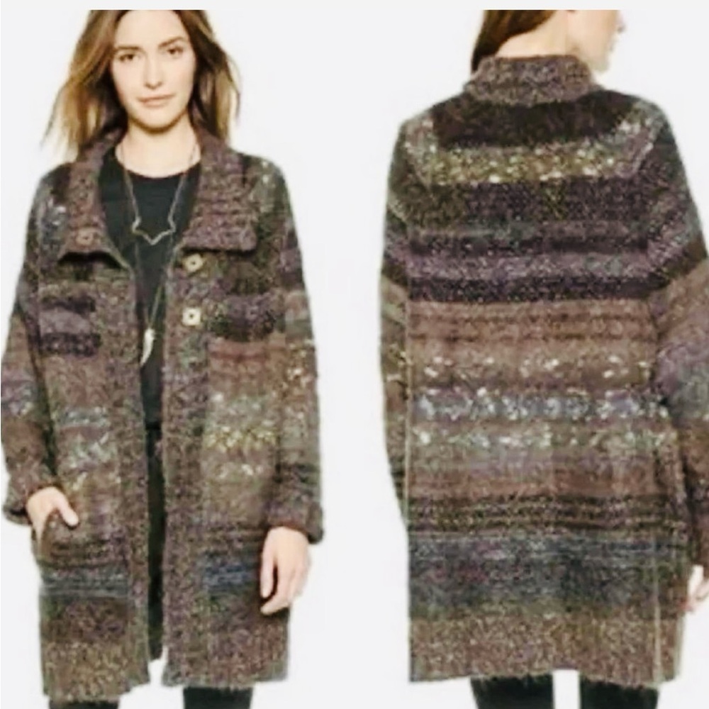 Free People Starlight Shadow Chunky Cardigan
